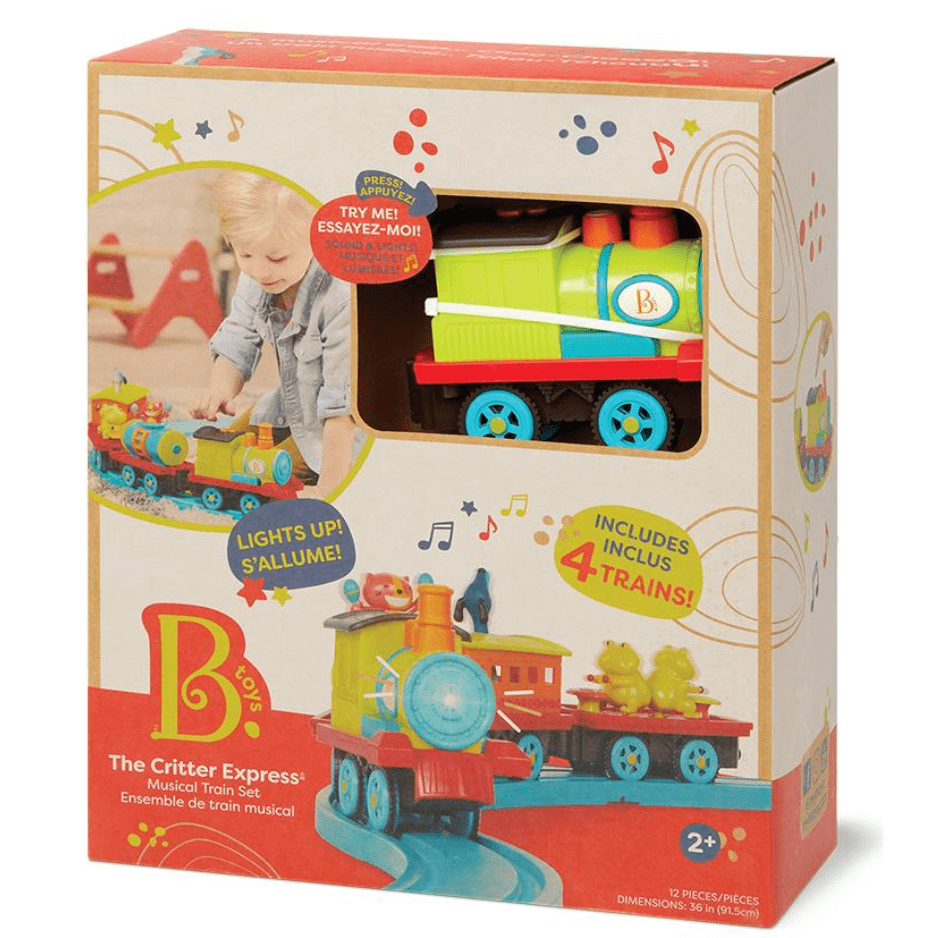 B.Toys Musical Train Set The Critter Express Ages 2 Charley s Boxes