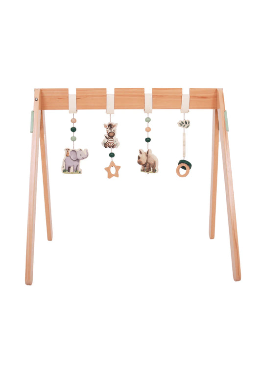 Wooden Baby Play Gym - On Safari