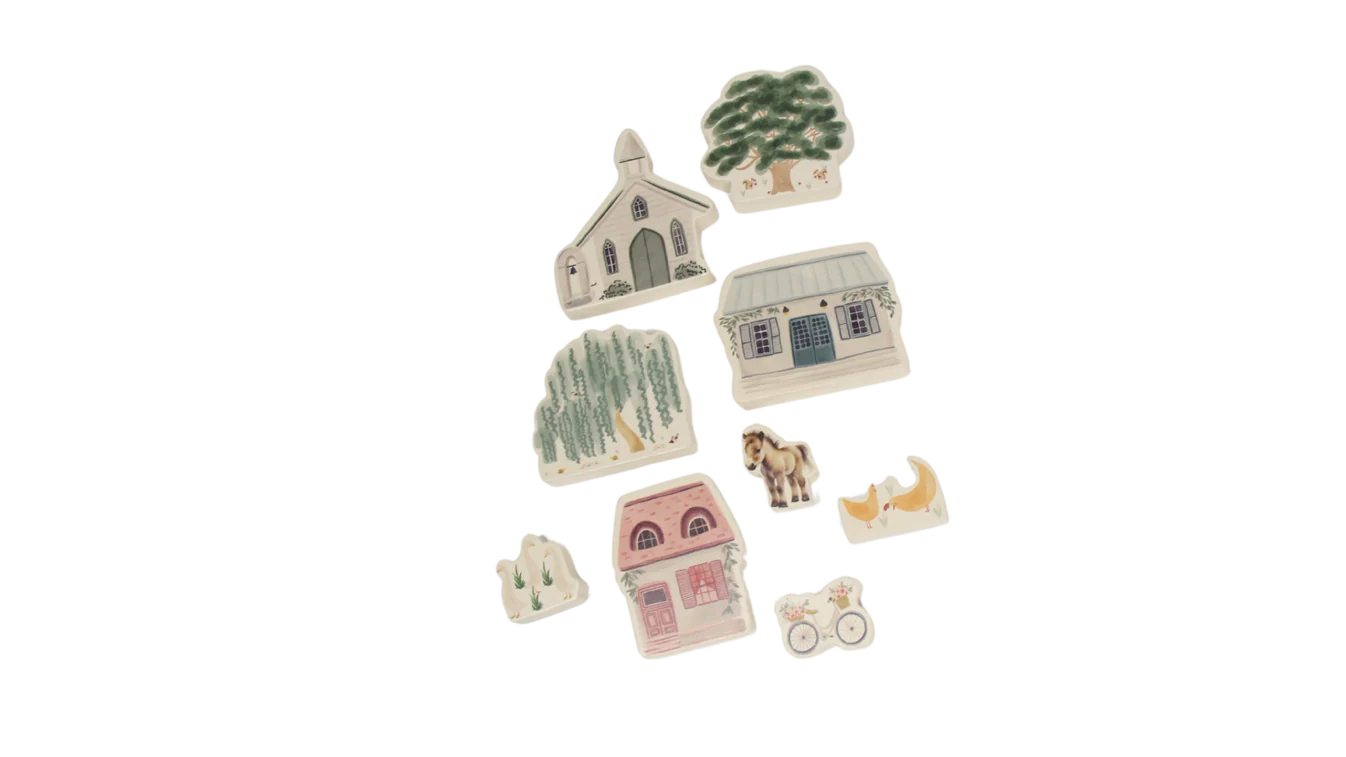 Country Lane Play Set ~ 9 piece set