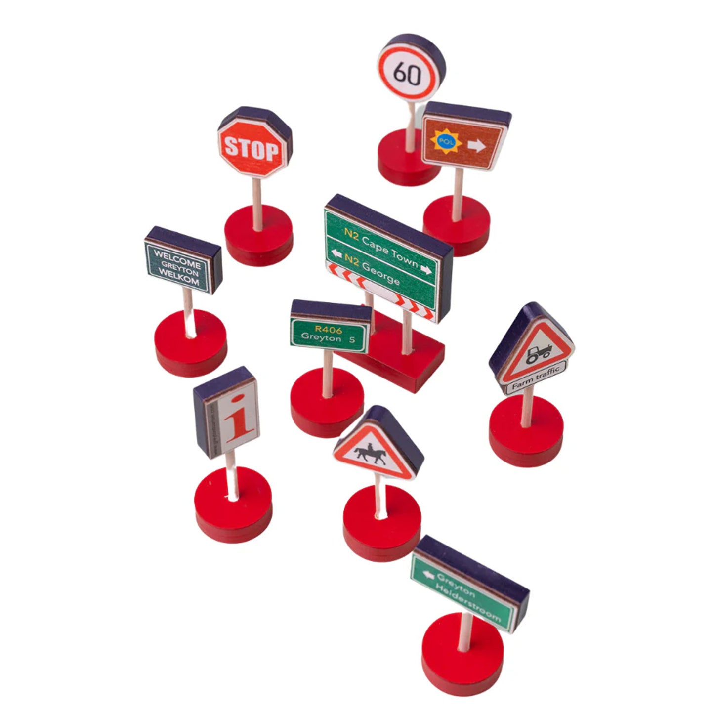 Country Road Signs ~ 10 piece set