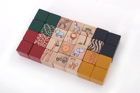 Building Blocks - On Safari - 28 piece set