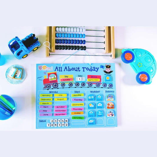 Magnetic Learning Board – All About Today Blue