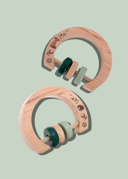 Wooden Rattle - On Safari