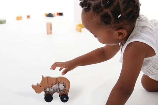 Rhino Push Toy
