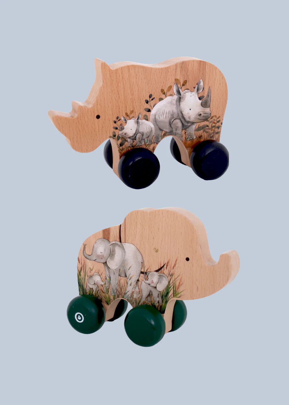 Rhino Push Toy
