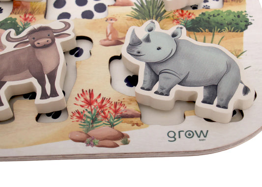 Chunky Puzzle ~ "Big Five" Animals