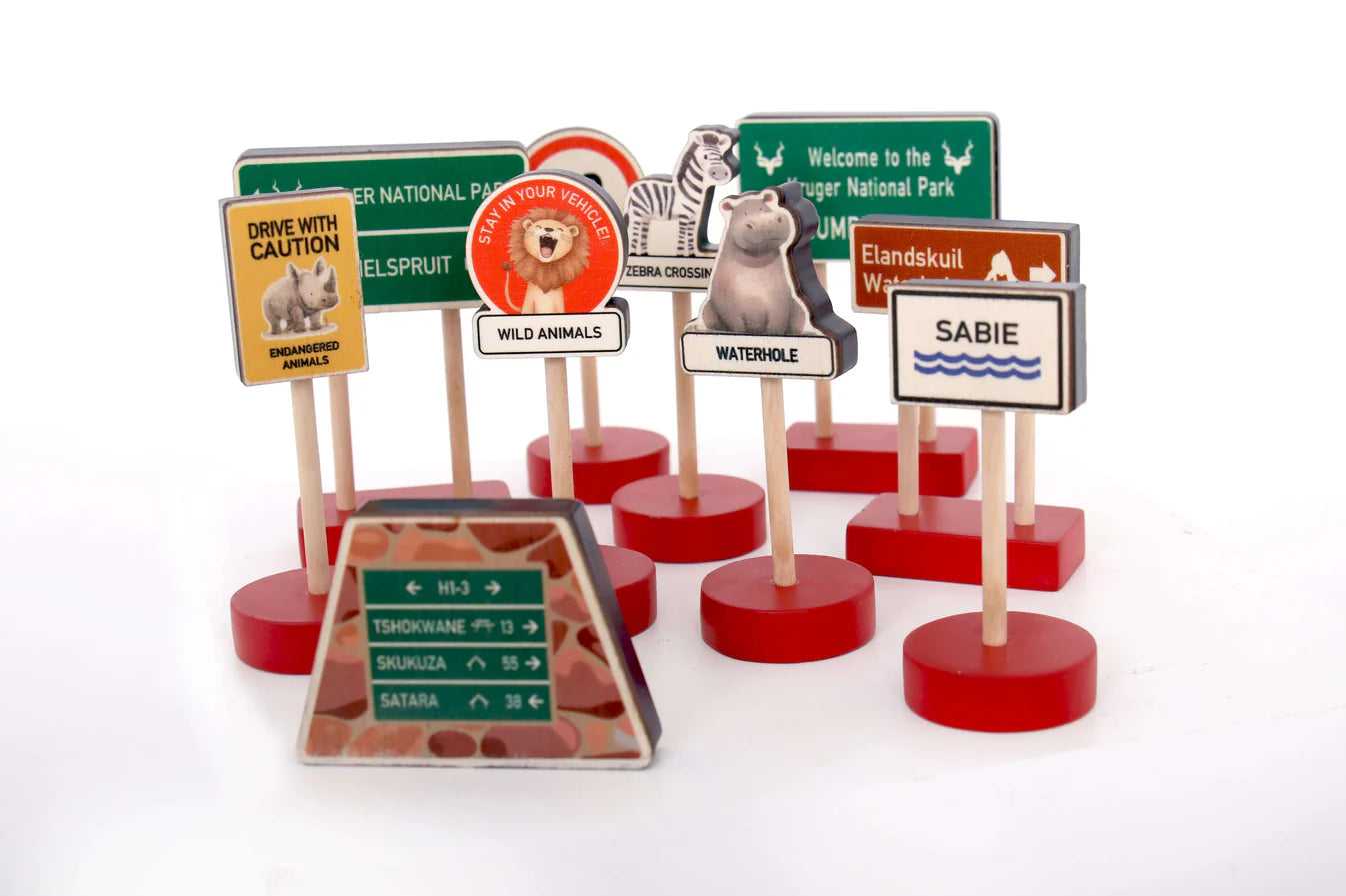 Road Signs ~ On Safari ~ 10 piece set