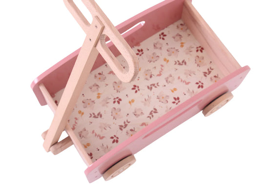 Wooden Toy Wagon / Cart / Toy Storage ~ Pink
