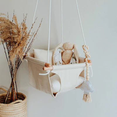 Tiger Lily Cotton Swing | Beige