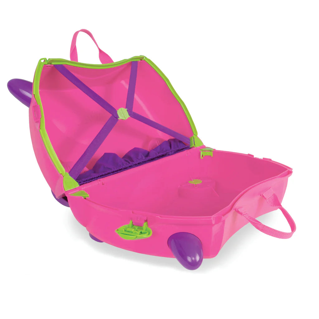 Trunki - Ride On Suitcase - Trixie Pink Inside