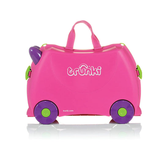 Trunki - Ride On Suitcase - Trixie Pink Side View