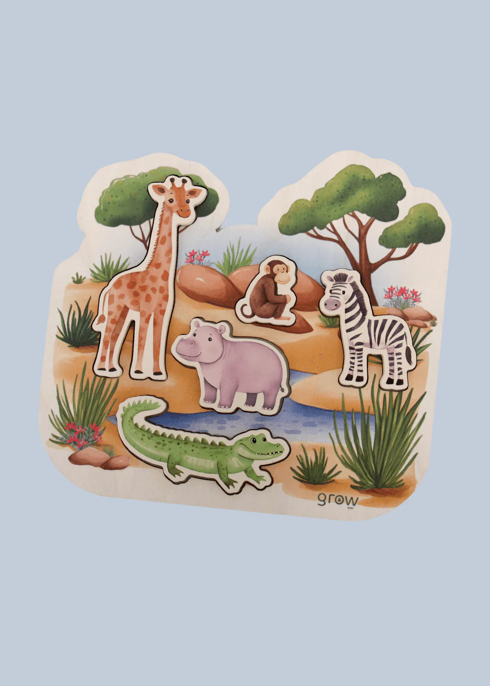 Chunky Puzzle ~ Animal Watering Hole