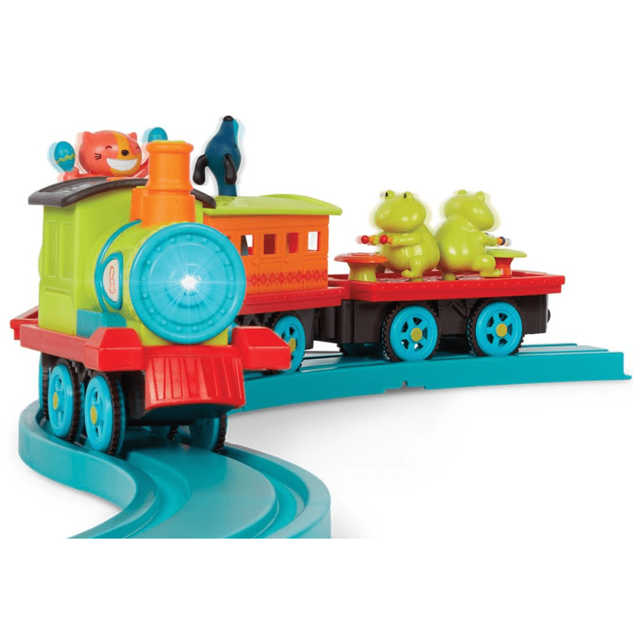 B.Toys Musical Train Set - The Critter Express Ages 2+ Train Front View