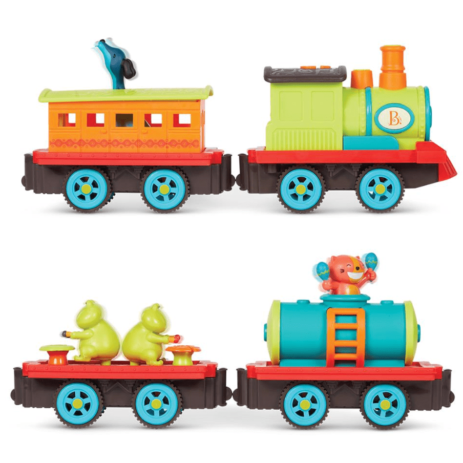 B.Toys Musical Train Set - The Critter Express Ages 2+ Train Side View