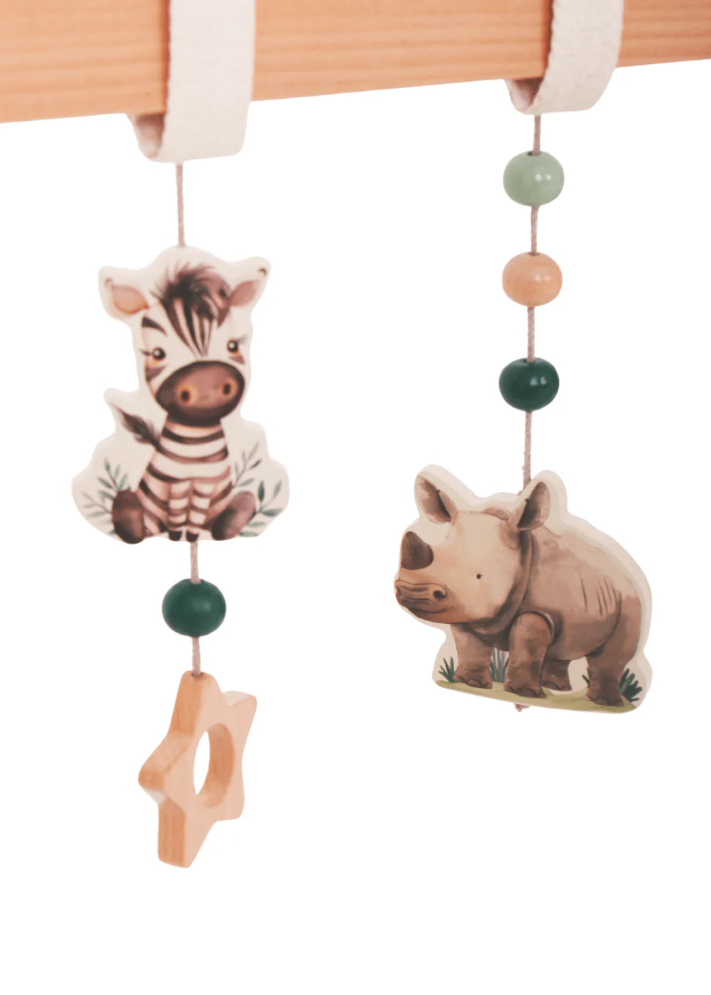 Wooden Baby Play Gym - On Safari