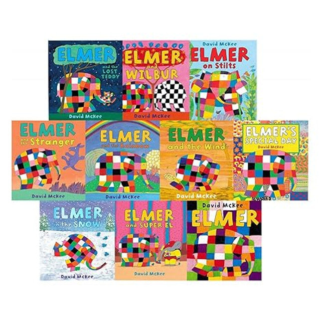 Book Set - Elmer The Patchwork Elephant 10 Bks