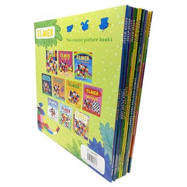 Book Set - Elmer The Patchwork Elephant 10 Bks