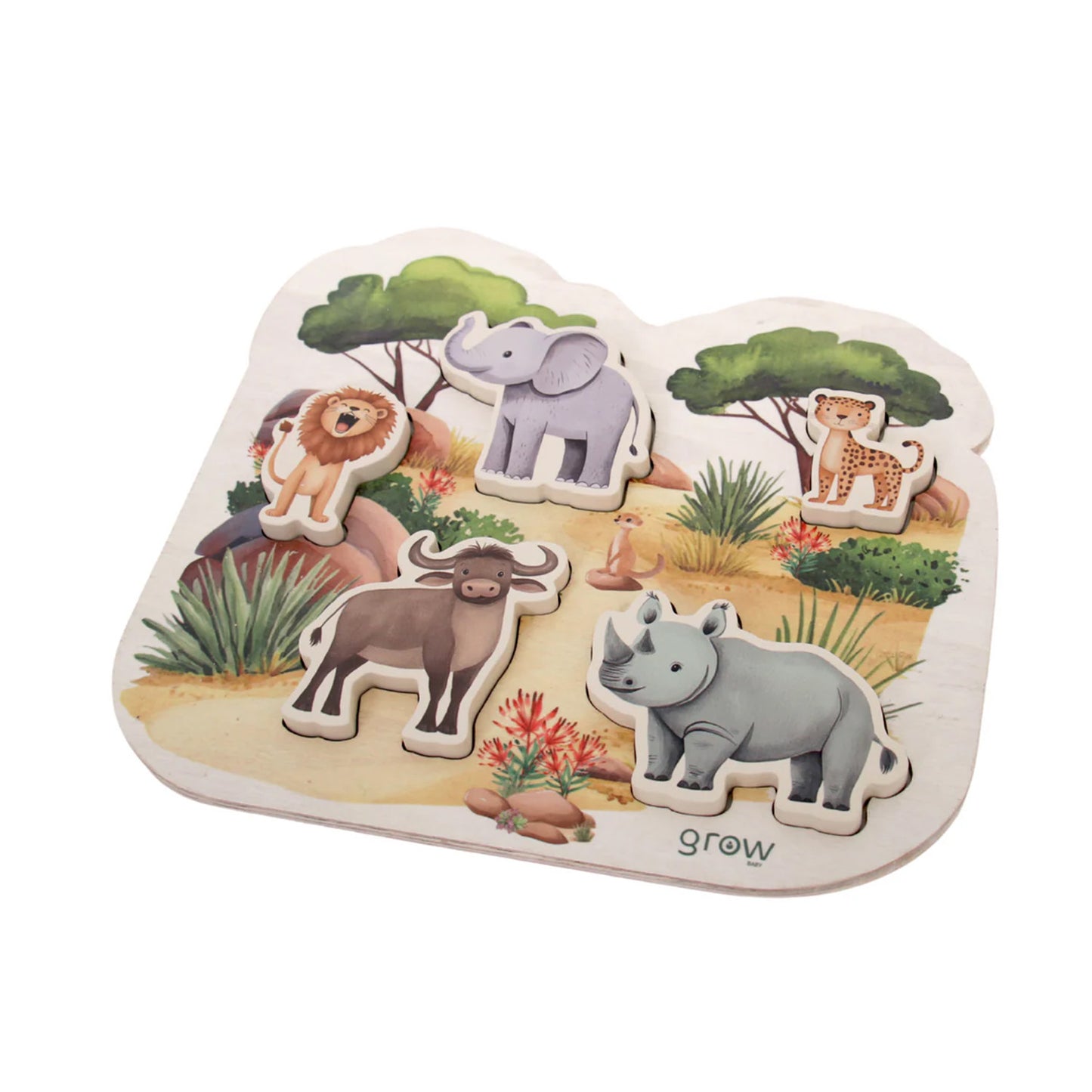 Chunky Puzzle ~ "Big Five" Animals