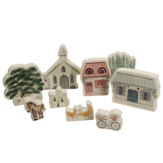Country Lane Play Set ~ 9 piece set