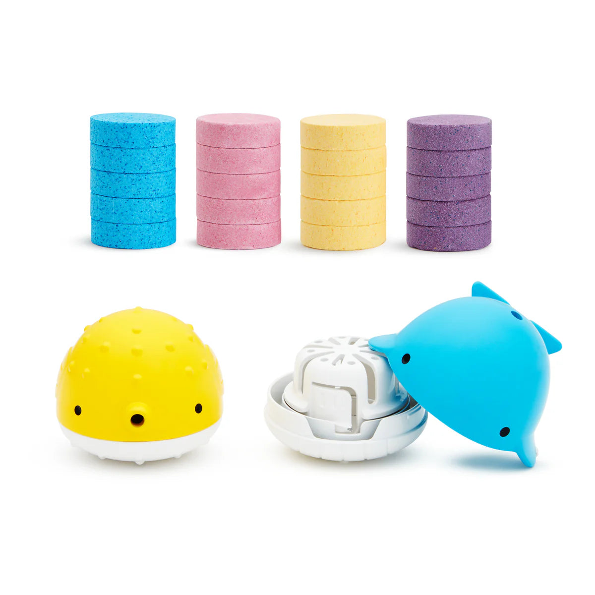Colour Buddies Bath Bombs & 2 Toy Dispenser Set
