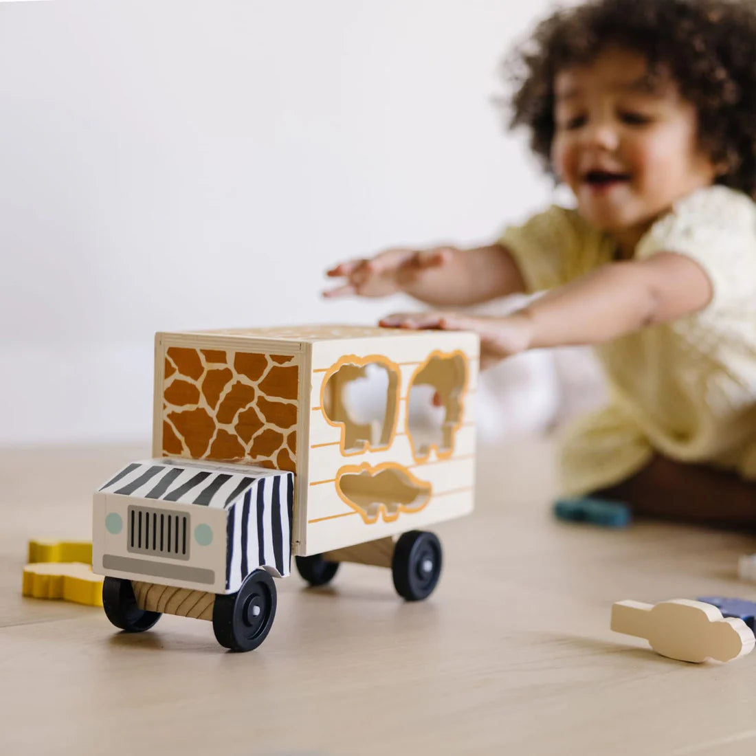 Melissa Doug Animal Rescue Shape Sorting Truck Charley s Boxes