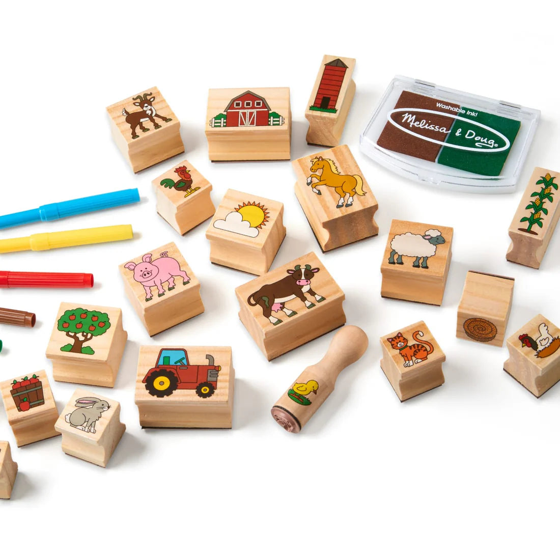 Melissa and doug animal stamp set sales