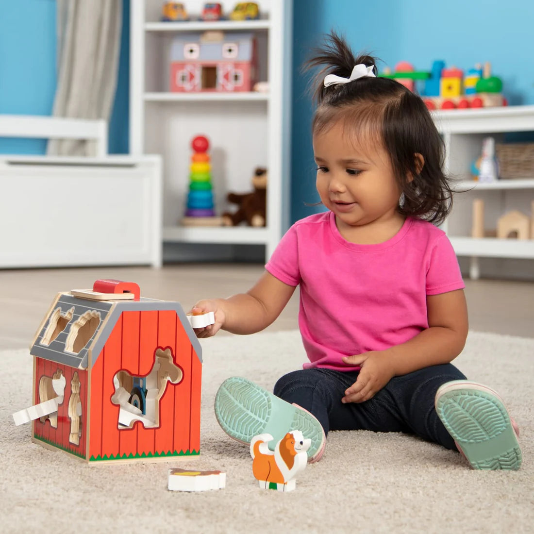 Melissa & Doug – Take Along Sorting Barn Ages 2+ Girl
