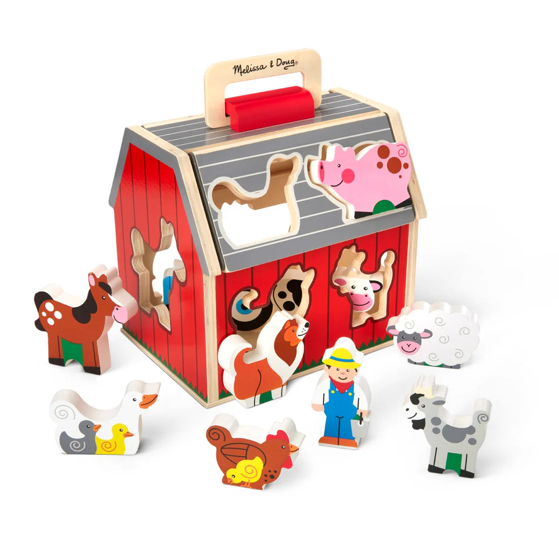 Melissa & Doug – Take Along Sorting Barn Ages 2+ Top View