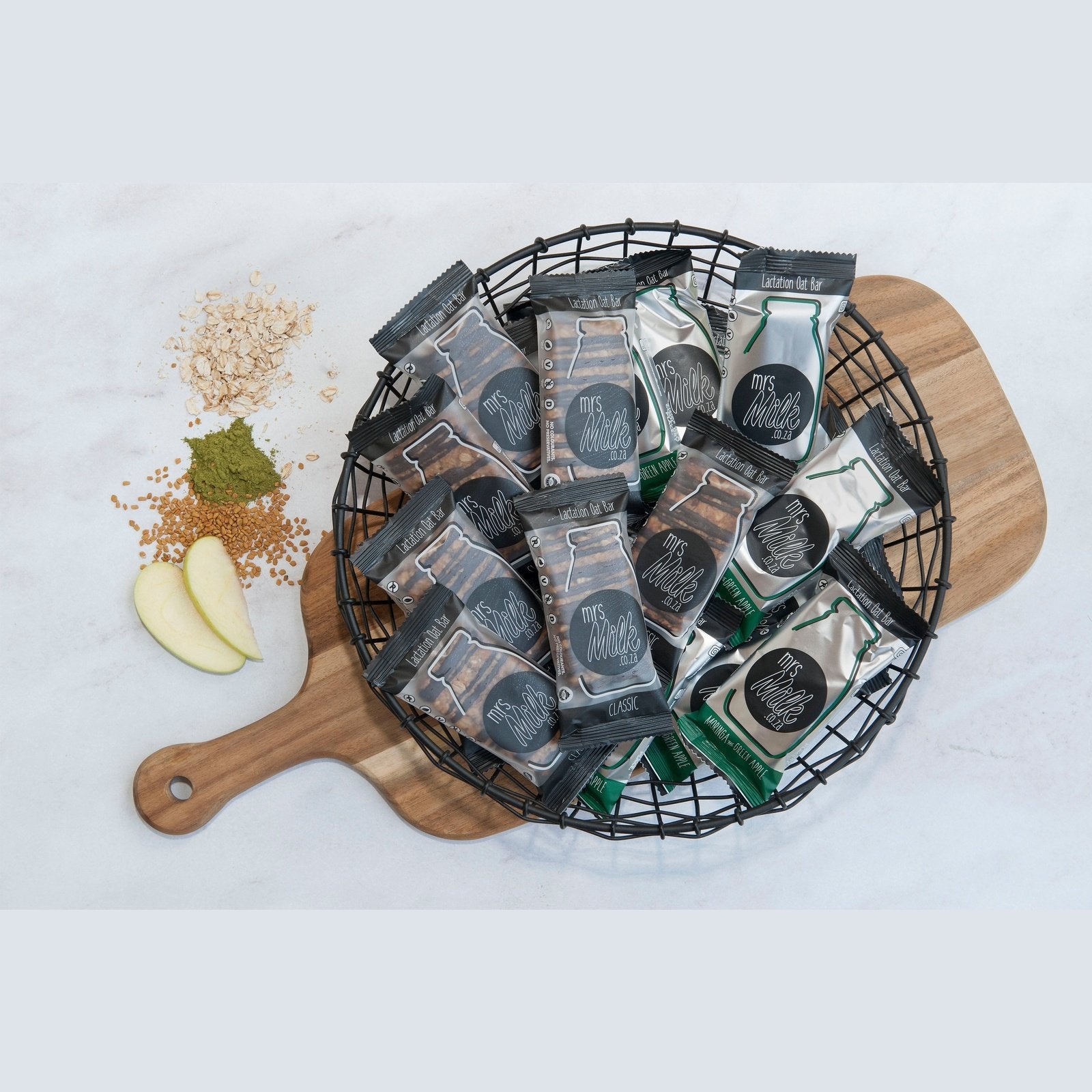 Mrs Milk Lactation Bars - Variety Pack (20 Pack) Basket