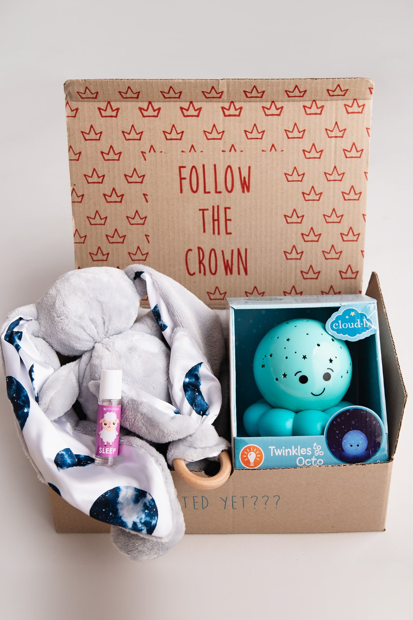 New Born Gift Box Grey and Blue Set