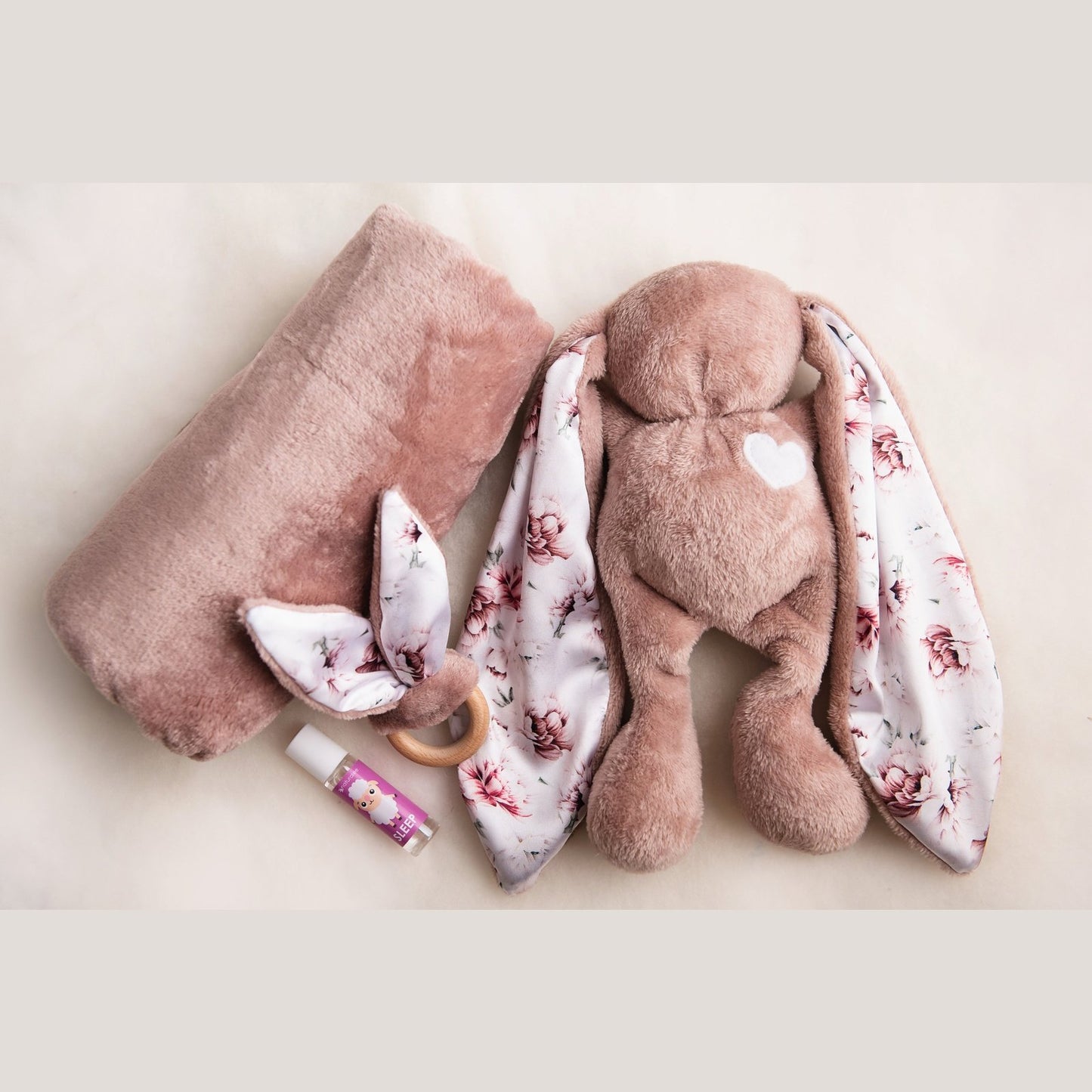 Newborn Gift Set – Ultimate Treasure Box Top View Blush
