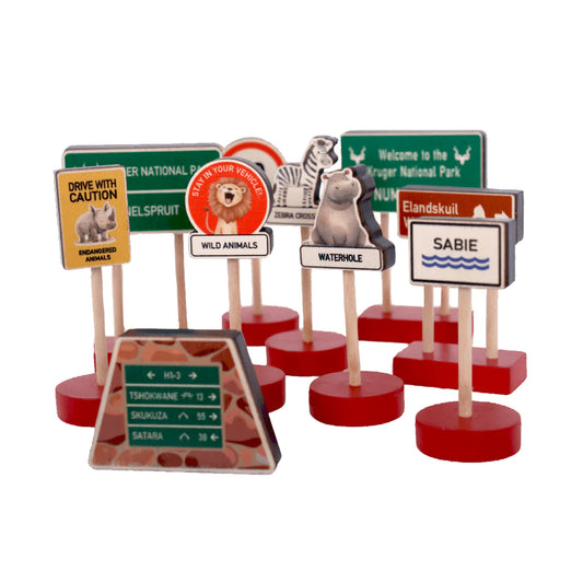 Road Signs ~ On Safari ~ 10 piece set