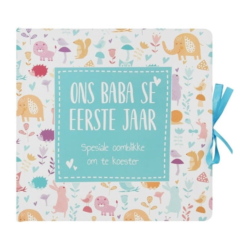 That Baby Gift Box Blue Record Book Afrikaans