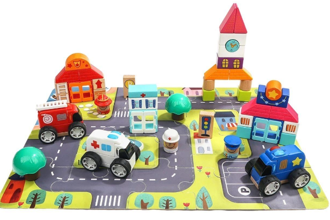 TopBright City Building Blocks 18 months +