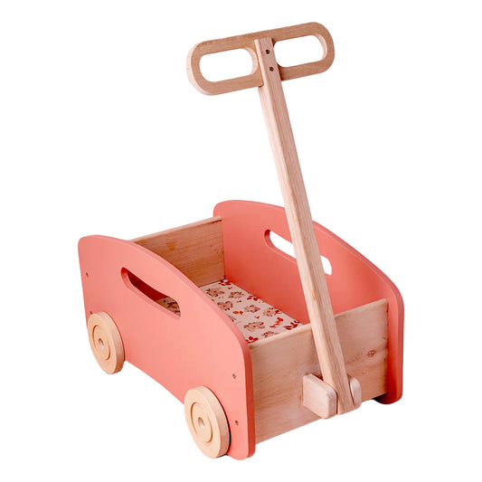 Wooden Toy Wagon / Cart / Toy Storage ~ Pink